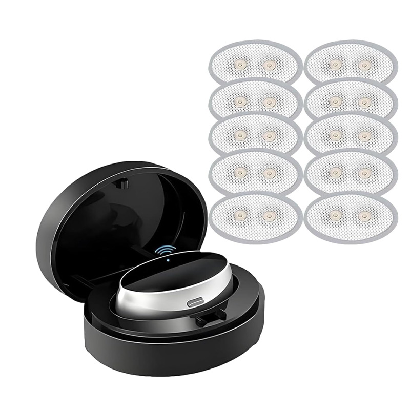 Home Automation Industry - デュアルパルススマート喉用いびき防止マッサージャー USB充電式ウェアラブルいびき防止機器 家庭用夜間休息用睡眠補助ガジェット