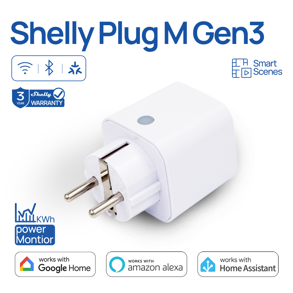 Shelly Relay Module - シェリー プラグ M Gen3 WiFiスマートプラグ 13A