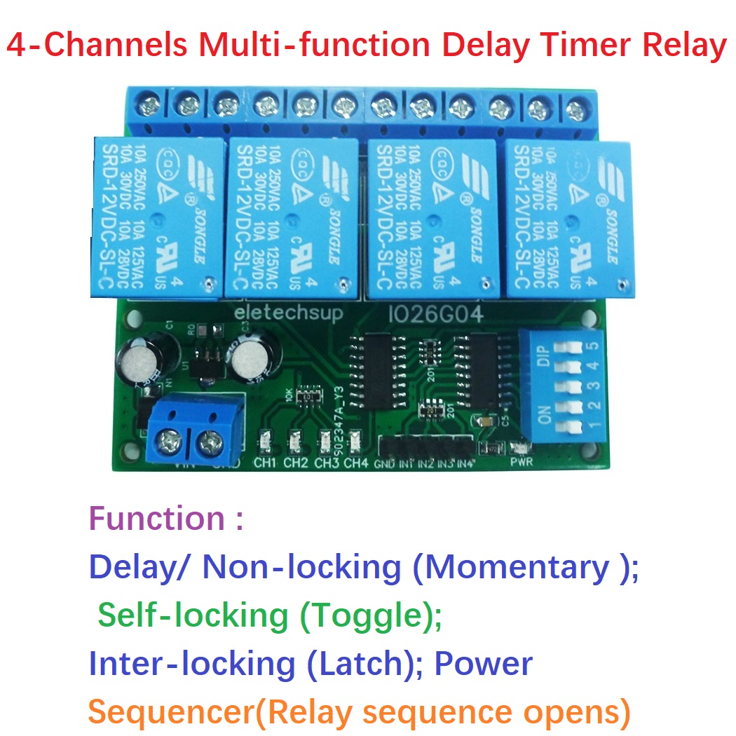 Shelly Relay Module - 1 個 4ch DC 5V 12V