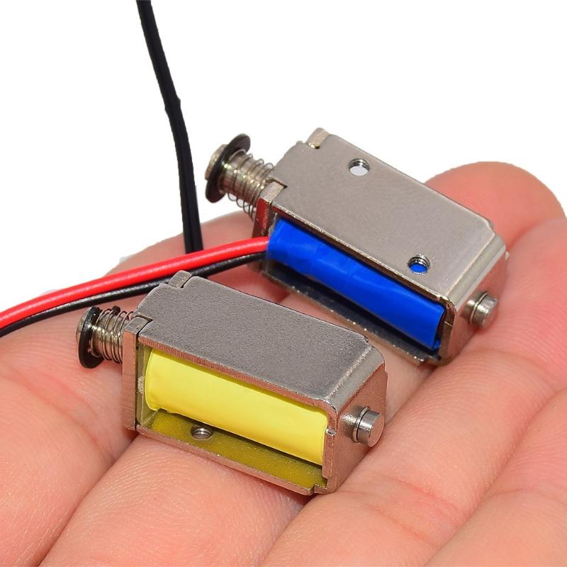 Diy Automation Projects - ミニスルータイププッシュプルソレノイド電磁石 DC 3V 5V-6V 12V 4mmストロークフレーム