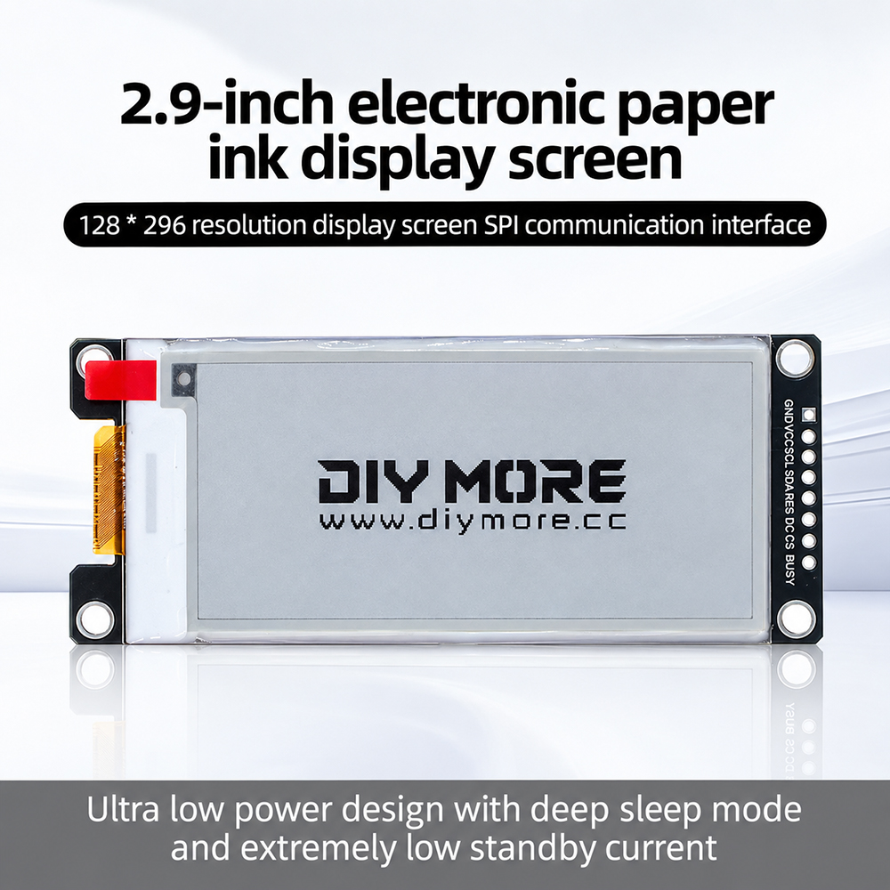 2.9インチ ブラックホワイトレッドイエローディスプレイ 2 - Display Epaper 2.9 のレビューと価格