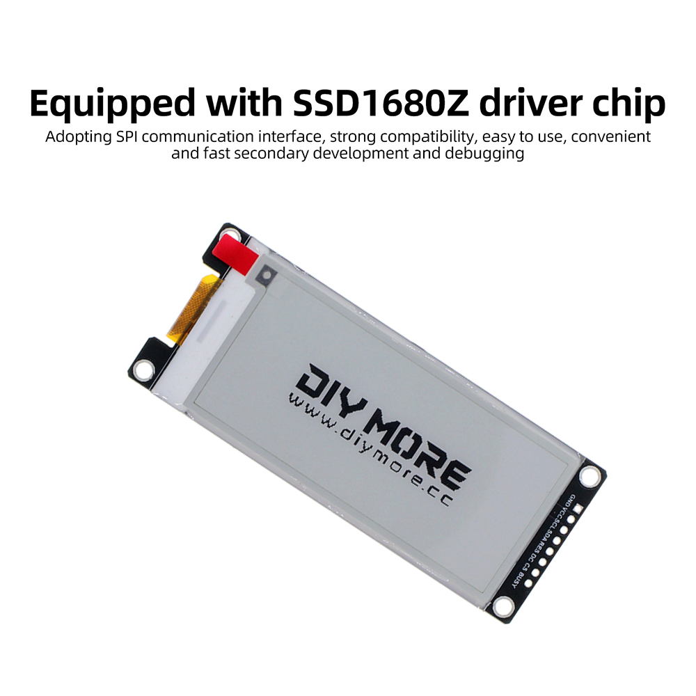 2.9インチ ブラックホワイトレッドイエローディスプレイ 2 - Display Epaper 2.9 のレビューと価格