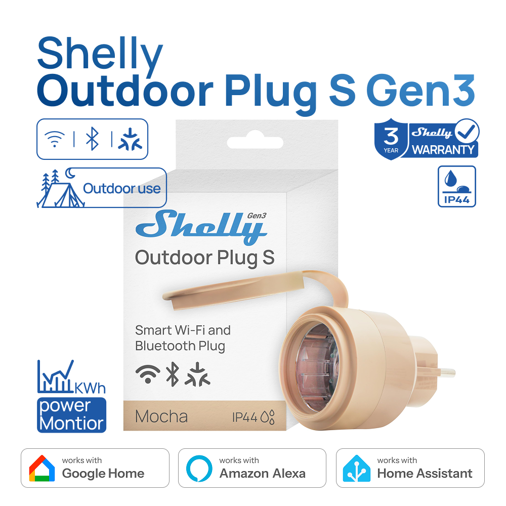 Shelly 屋外プラグ S Gen3 パワーメータリング問 - Shelly Relay Module のレビューと価格