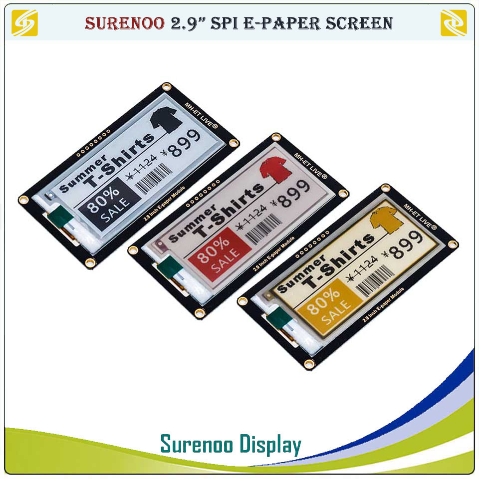 電子書籍用インクディスプレイ画面,2.9インチ,128x29 - Display Epaper 2.9 のレビューと価格
