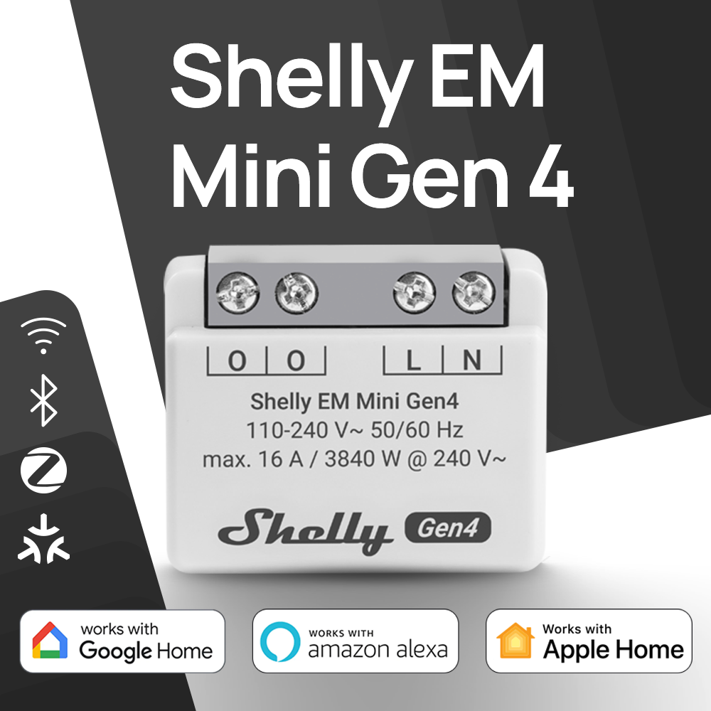 シェリーEMミニGen4マターコンパクトエネルギーメーターモ - Shelly Relay Module のレビューと価格
