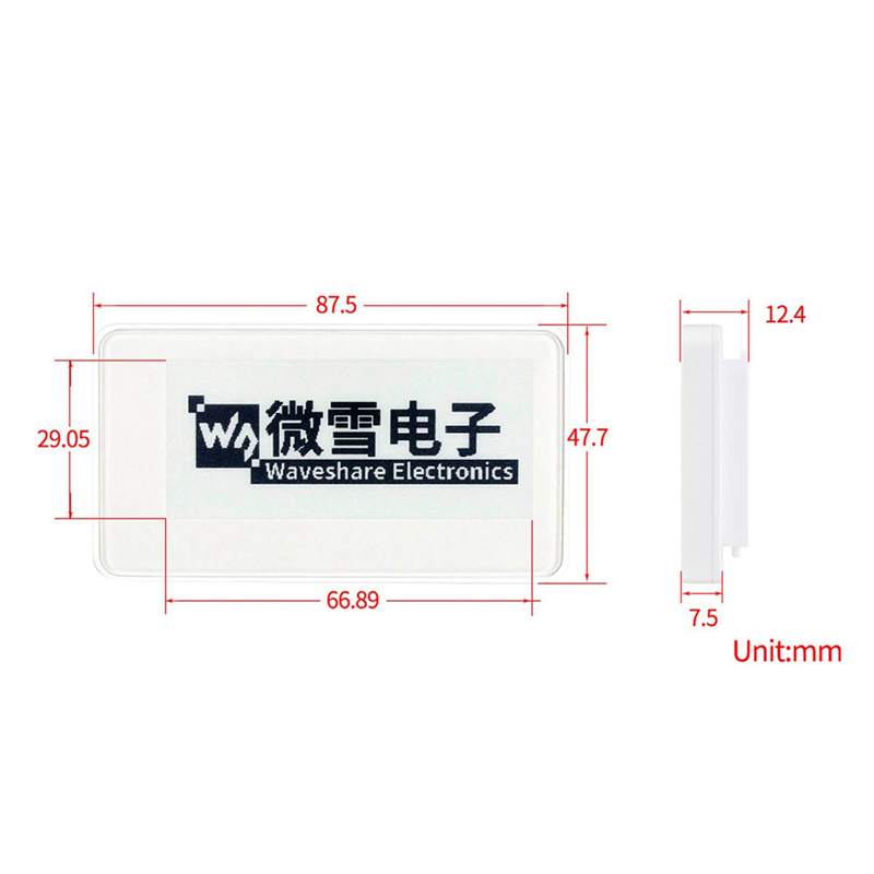 RISE Waveshare 2.9 インチ ワイヤレス N - Display Epaper 2.9 のレビューと価格