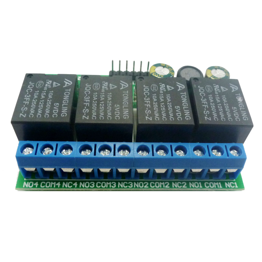 4ch DC 6V-24V フリップフロップラッチリレーモジ - Shelly Relay Module のレビューと価格
