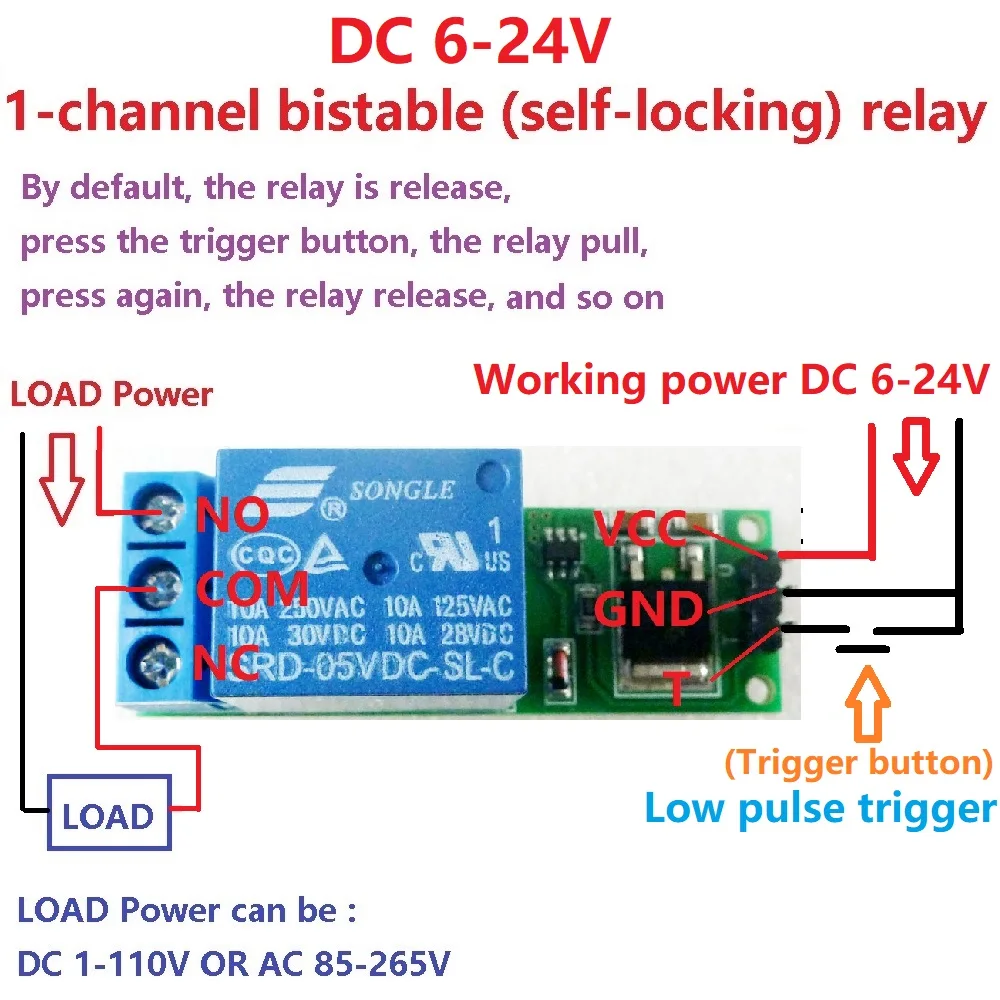 DC 6V 9V 12V 24V フリップフロップラッチリレ - Shelly Relay Module のレビューと価格